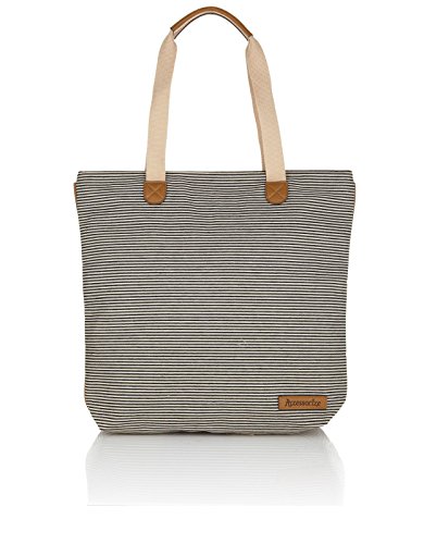 Accessorize Womens Ticking Stripe Shopper Bag