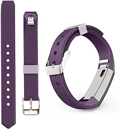Fitbit Alta Fitness Tracker Large/Small Replacement Bands (Deep Purple, Free Size)