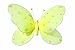 Hanging Butterfly 9" Medium Yellow Nylon Butterfly with Sequins and Glitter for Baby Nursery Bedroom, Girls Room Ceiling Wall Décor, Wedding Birthday Party, Baby Bridal Shower Butterfly Decoration