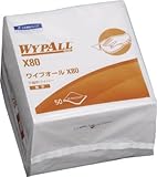 クレシア　ワイプオール 厚手 X80 4つ折り 1パック(50枚入)　60580