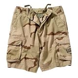 Kid's Tri-Color Camo Vintage Paratrooper Cargo Shorts