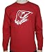 Quiksilver Boy's On The Run Long Sleeve Crew Neck T-Shirt Red BYYU1HD8-L