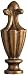 American Pride Lampshade Co. FN31-R11G, Decorative Finial, Gold Fluer de Lis