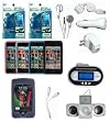 14-piece FULL ACCESSORY BUNDLE SET for Apple iPod Touch 2nd Gen: iPod Touch 2nd Gen Black Leather Case + silicone skin cases + USB CAR Charger
