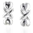 Sterling Silver Love & Kisses Earrings