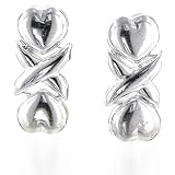 Sterling Silver Love & Kisses Earrings