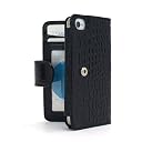 SP231:iPhone4S/4用本革ケース「wallet book for iPhone4S/4」 (ベビーブルー)