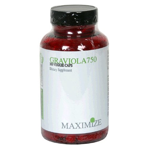 Maximum Intenational Maximize Graviola 750, 750mg Graviola, 100 Veggie Caps