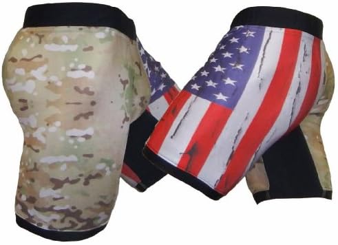 MultiCam and USA Flag Vale Tudo Shorts (MMA, BJJ, Wrestling) Size Large