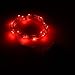 BINZET 10ft 30 LEDs Red Starry Starry Light String Light 3xAA Battery Powered Flexible Indoor String Lights Wedding Party Light