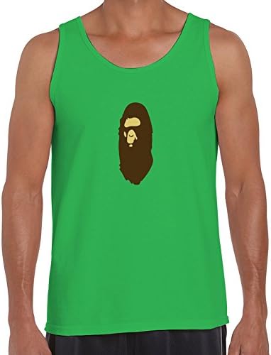 Men T-shirt Retro Pink Bapes Painting For Elegent Short Sleeve T-shirt-green X-large