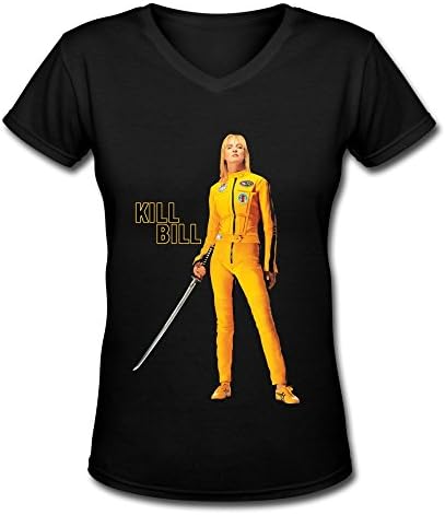 RIDA Women's Kill Bill The Bride V-Neck T-shirts Medium