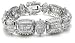 Silver Iced Out CZ Iced Out 9 13mm Men's Bracelet