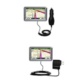 Essential Kit for the Garmin Nuvi 260W - includes Car and Wall Charger with Rapid Charge Technology - Gomadic Brand w/ TipExchange Technology