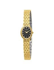 Caravelle by Bulova Womens 48H39 Bracelet Black Dial Watch