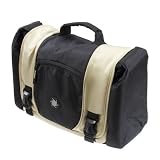 Delamax Fototasche DelaBag L in schwarz/beige passend für z.B. DSLR-Kamera, 3-5 Objektive, 2 Blitzgeräte und Kleinutensilien