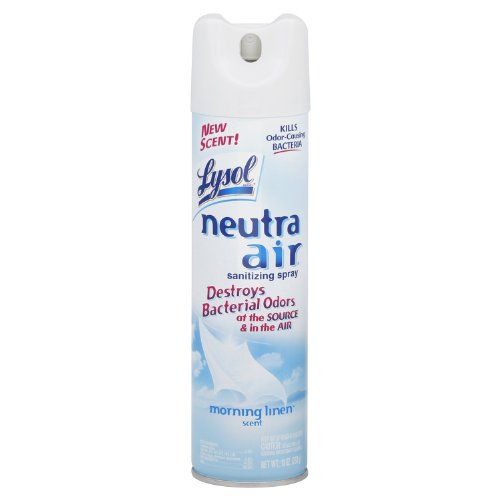 Image of Lysol Neutra Air, Aerosol Morning Linen, 10-Ounce Bottles (Pack of 12)