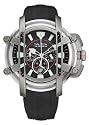Nautica NMX300 Chrono Black PU Strap with Black Dial Watch - A38002X