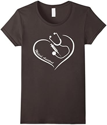 Women's Medical Assistant Shirts - Medical Assistant Heart Shirt XL Asphalt