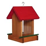 Futterhaus mit Futtersilo aus Acrylglas (13x13x19xcm)