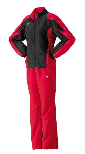 ERIMA Damen Racing Line Pr&auml;sentationsanzug, schwarz/rot, 44 Preisvergleich