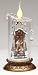8" Joseph's Studio Lighted Clear Victorian Pillar Christmas Candle with Carolers
