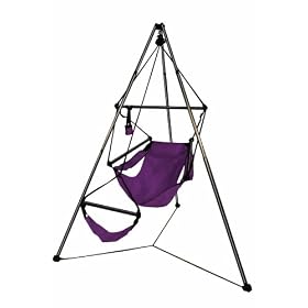 Hammaka 4025-HMKA Hammock Chair & Portable Tripod Stand, Purple, Aluminum