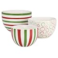 Candy Claus Prep Bowl Set of 3 - 13oz., 24oz. and 30oz.