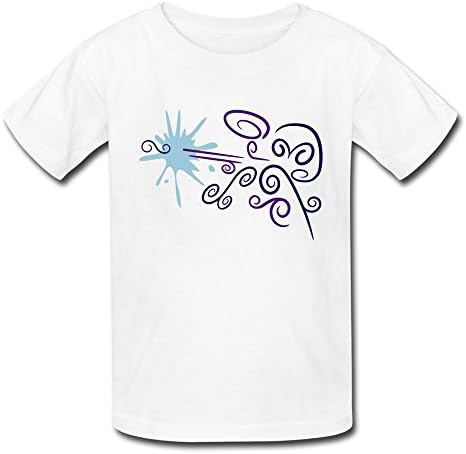 ZhiTian Youth Swirly Paintballer Kids Boys And Girls T-Shirt - XL White