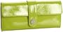 HOBO INTERNATIONAL Clio Patent Leather Wallet,Lime,one size