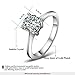 Yoursfs 1ct Solitaire Cubic Zirconia CZ Simulated Diamond Wedding Engagement Rings for Women Four Prongs