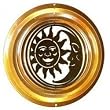 SunSationsTM Medium Sun Moon Wind Spinner - Color: Copper