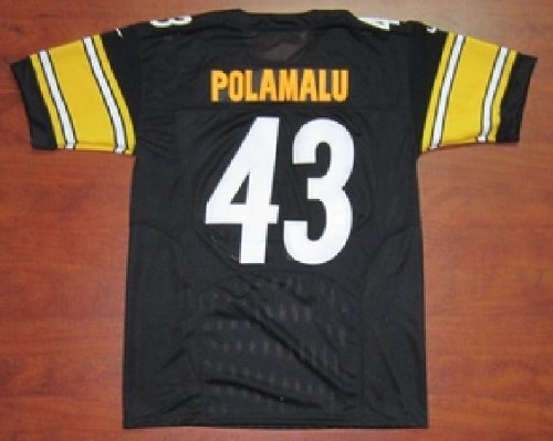 Pittsburgh Steelers NKE Unveils New 2012 NFL Uniforms #43 Troy Polamalu Football Black Jerseys Size 52