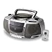 Coby Portable CD/Radio/Stereo Cassette Player/Recorder with Remote Control CXCD250, Silver