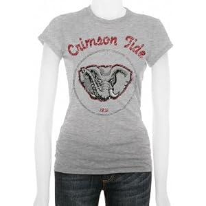 Buy Alabama Crimson Tide Ladies Oxford Circle Cube T-Shirt by MJ Soffe