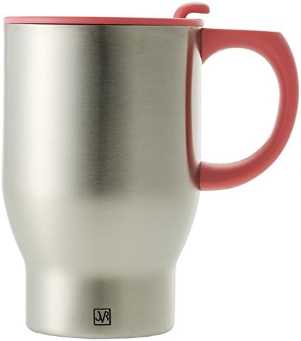JVR Stainless Steel Auto Mug 14oz Coral