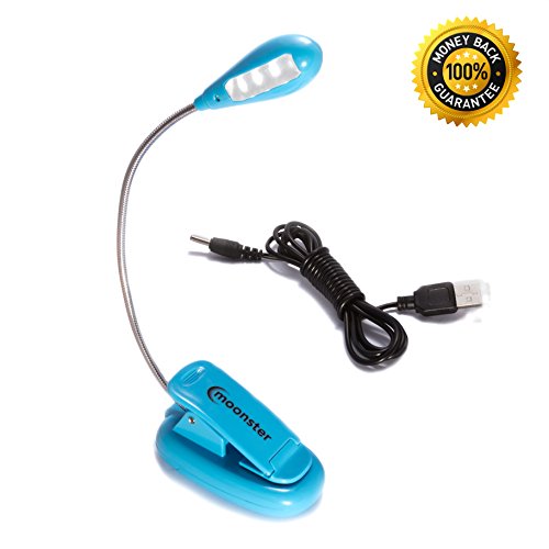 Book light clip on reading bed lamp, battery and usb operated, fr…