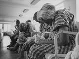 Psychiatric Patients in a Hospital Ward Photographic Poster Print by Carl Mydans, 32x24