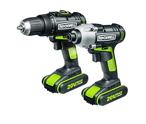 Rockwell rk1806k2 20v lithium ion drill and driver comb…