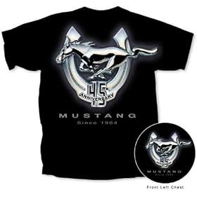 Ford Mustang 45th Anniversary Special Edition Adult T-shirt - Black