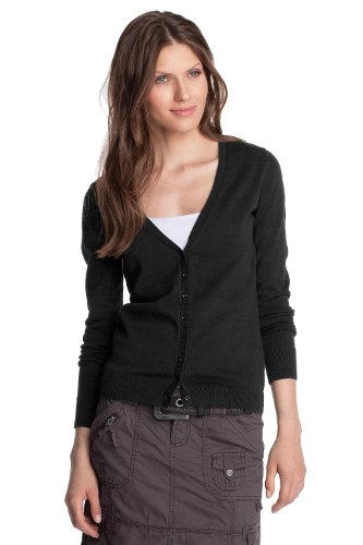 ESPRIT N29554 Damen Strickjacken, Gr. 36 (S),  Schwarz (001 ) Preisvergleich