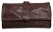 Purse Size Coupon Organizer Burgundy Leather Wallet