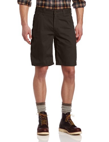 Carhartt Men's Washed Twill Dungaree Short Relaxed Fit,Dark Coffee,32