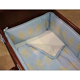 Green Frog Art 3 Piece Cradle Bedding Set, Elephant Caboodle