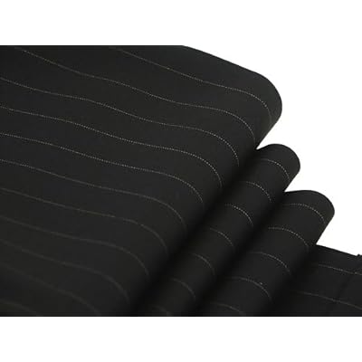 Ralph Lauren Mens Single Breasted 2 Button Black Pinstripe Wool Suit - Size 54XL