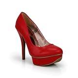 Sexy High Heel Platform Stiletto Pump Red