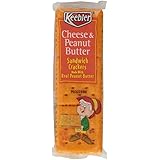 Keebler Sandwich Crackers, Cheese & Peanut Butter, 1.38 oz. 8-Count Packages (Pack of 6)