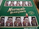 Santa Claus Glass Ornament Light Set