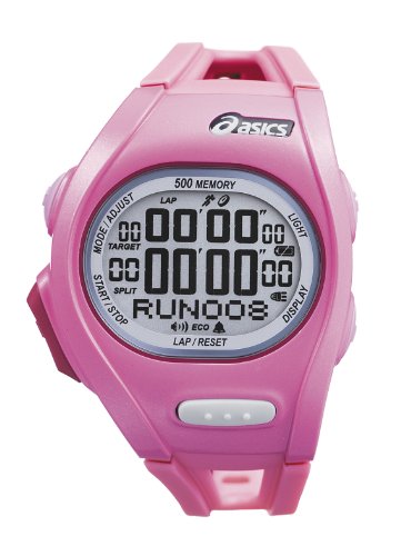 Asics Unisex-Armbanduhr DIGITAL SPORTSWATCH ELITE S pink Digital Plastik CQAR0106