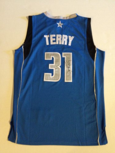Dallas Mavericks JASON TERRY Signed Autographed NBA Jersey COA